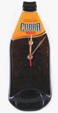 Cobra bottle clock