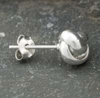 Sterling Silver knot stud earrings