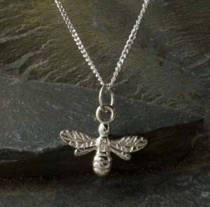 Sterling Silver bee pendant