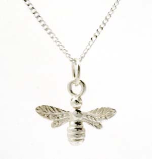 Sterling Silver bee pendant