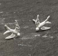 Sterling Silver swallow earrings