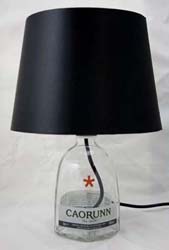 Caorunn Gin Table Lamp from recycled bottle