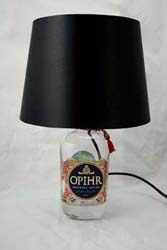 Opihr Gin Table Lamp from recycled bottle
