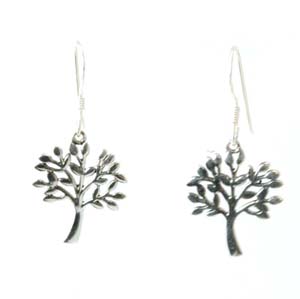 Sterling Silver tree of life earrings